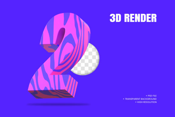 3D Number Two: Creative Use in Design Projects