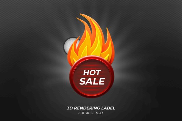 3D Render Button for Discount Offers