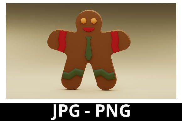 3D Rendered Ginger Bread for Christmas: A Creative and Practical Holiday Design Solution