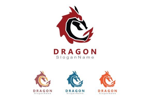 Dragon Logo Design Minimalist Unique