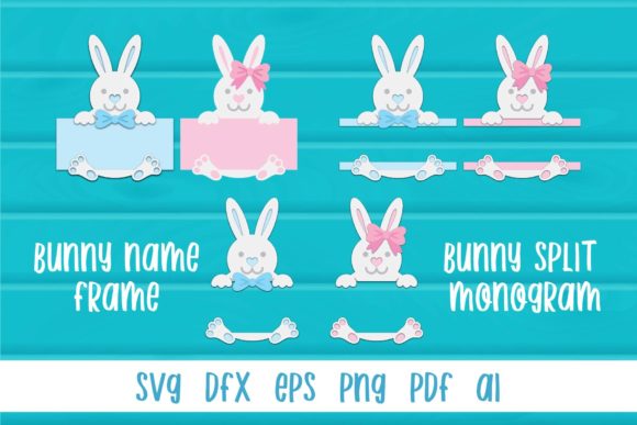 Easter Bunny Slip Monogram Bunny Name: A Creative and Customizable Decor Solution