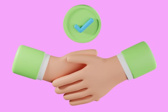 Hand Holding Agreement 3D Icon – A Powerful Visual Tool for Modern Design Projects