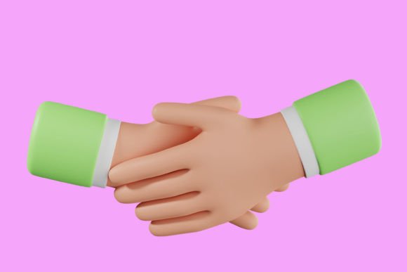 Hand Holding Teamwork 3D Icon: A Versatile Design Element for Collaboration and Creativity