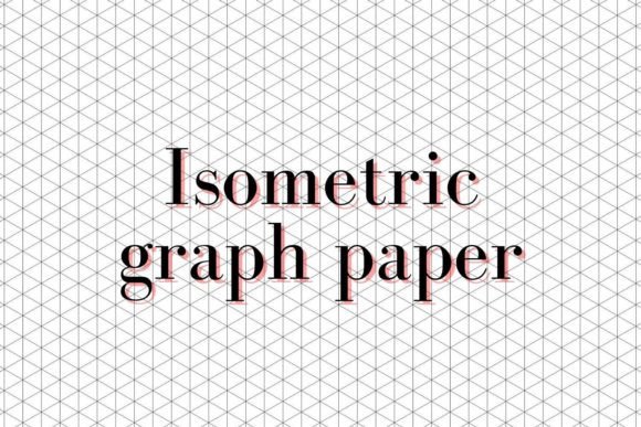 Isometric Graph Paper for 3D Design and Sketching