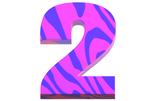 Number 2 Isolated for Design: A Guide to Choosing the Right 3D Numeric Character