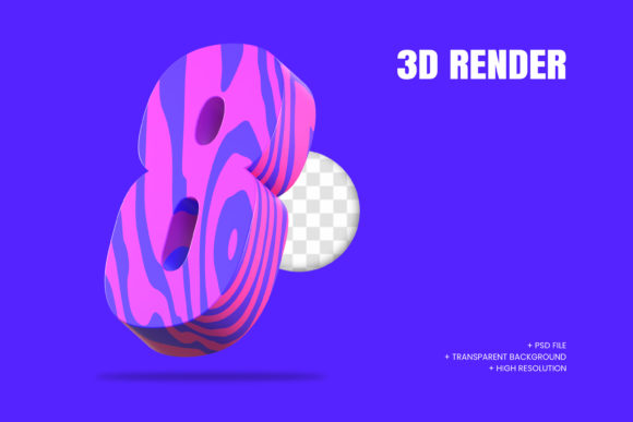 Number 8: The Ultimate Guide to Using the Best 3D Rendering of Number 8 for Your Design Projects
