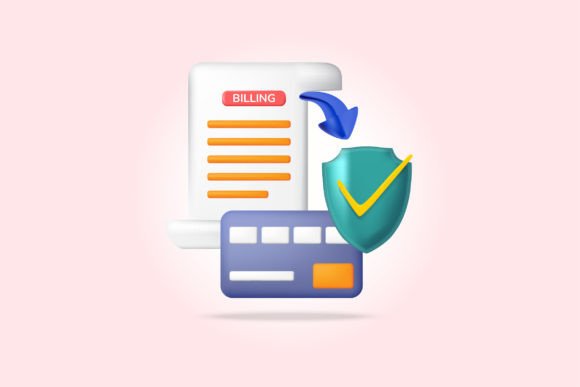 Save Your Credit Card 3D Illustration for Modern Designs
